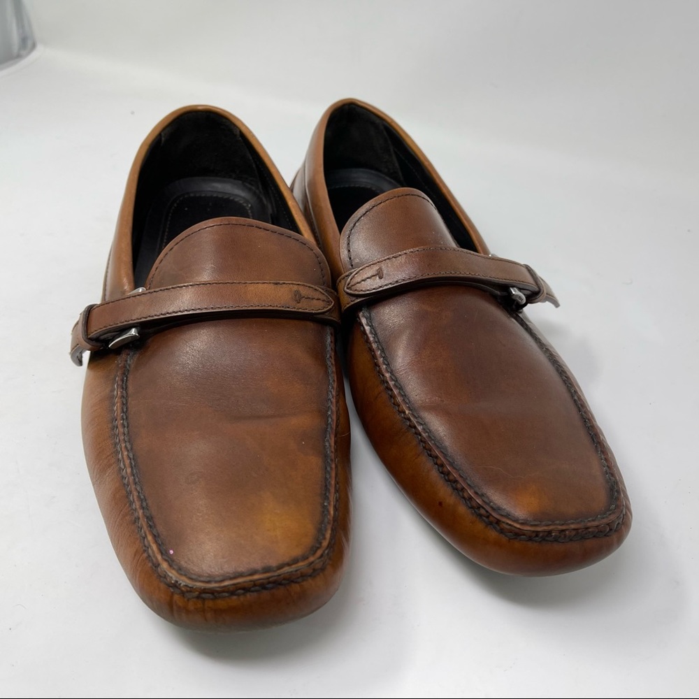 Prada shoes loafers belt leather driving shoes slip on in size 11 - Picture 3 of 16